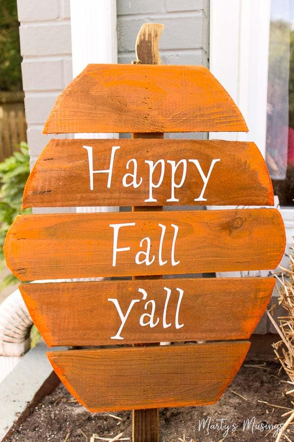 Fall Pumpkin Yard Sign