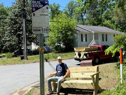 On The Bench - Sep 12, 2026⋅1:00 – 4:00pm: Help us build benches for Durham bus stops